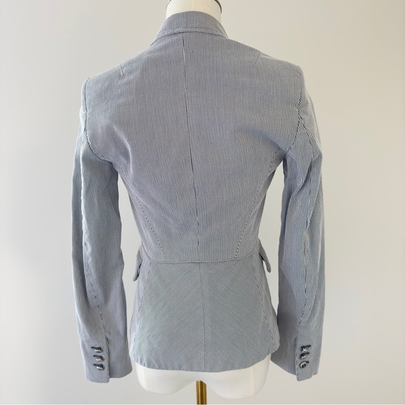 Mango Navy Women's Tailored Blazer with Notched Lapels Size 2 - Picture 5 of 8